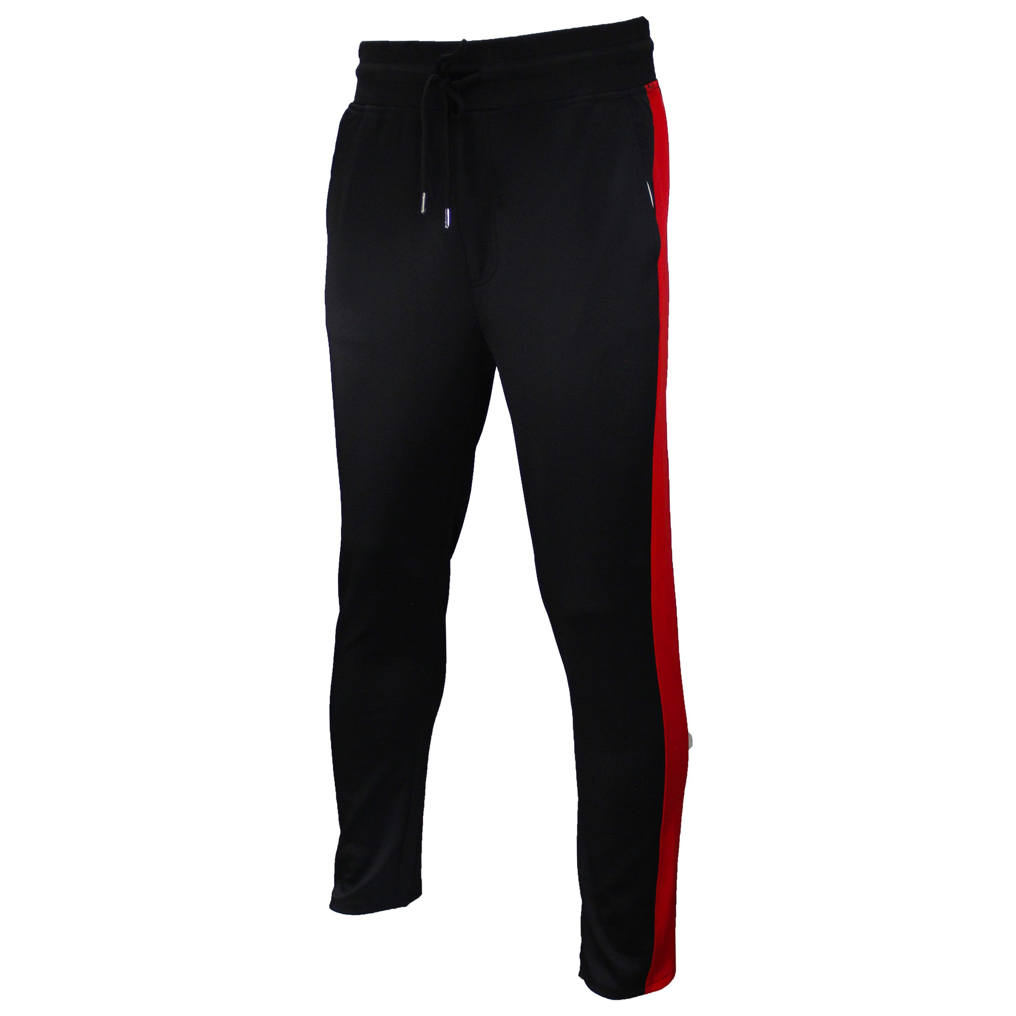 Black and discount red jogging pants