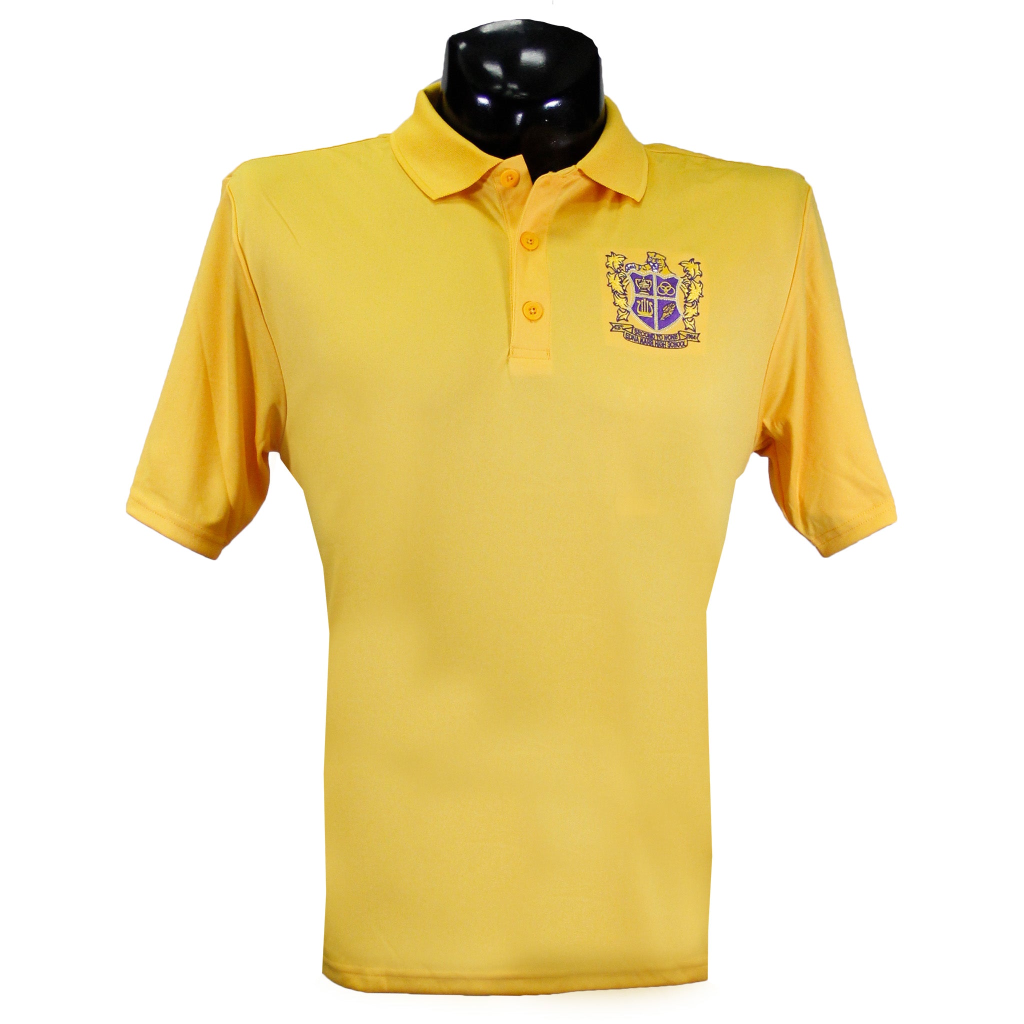 Gold polo uniform shirts best sale