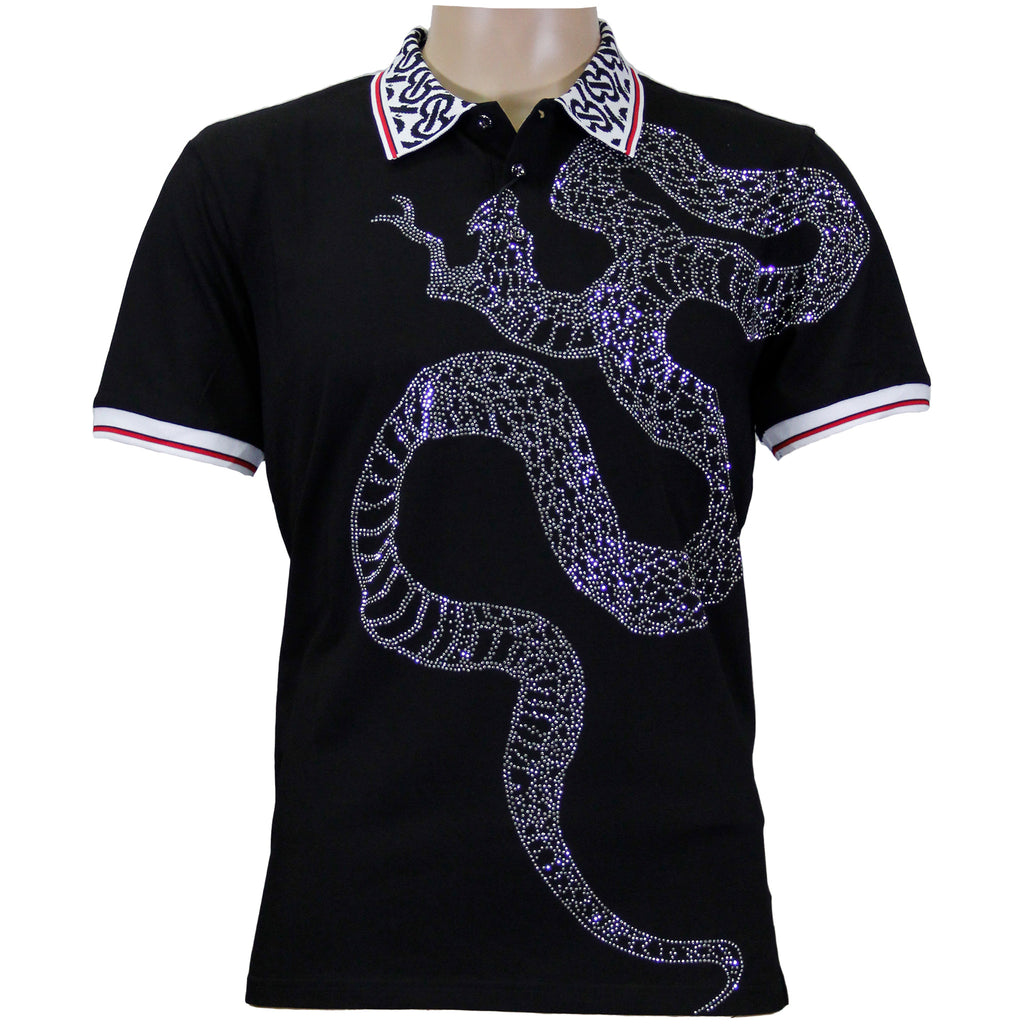 Black Snake Polo w/ Rhinestone