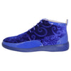 Blue Mid Tops with Paisley Suede