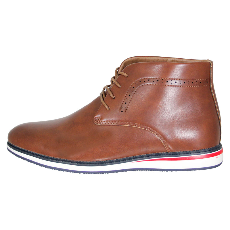 Brown Casual Mid Top Boot