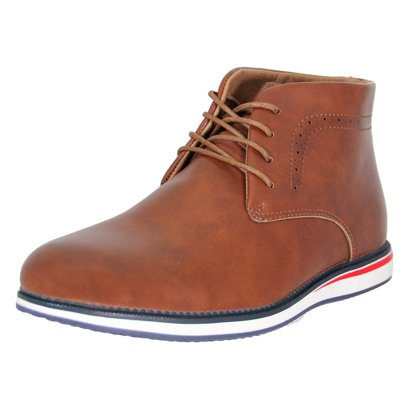 Brown Casual Mid Top Boot