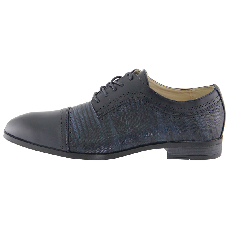 Navy Antonio Cerrelli w/Lizard Embossed Print