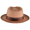 Brown two-tone wool felt fedora