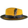 Gold two-tone wool felt fedora