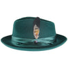 Emerald wool felt fedora