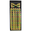 Gold MG Cummerbund w Bow Tie