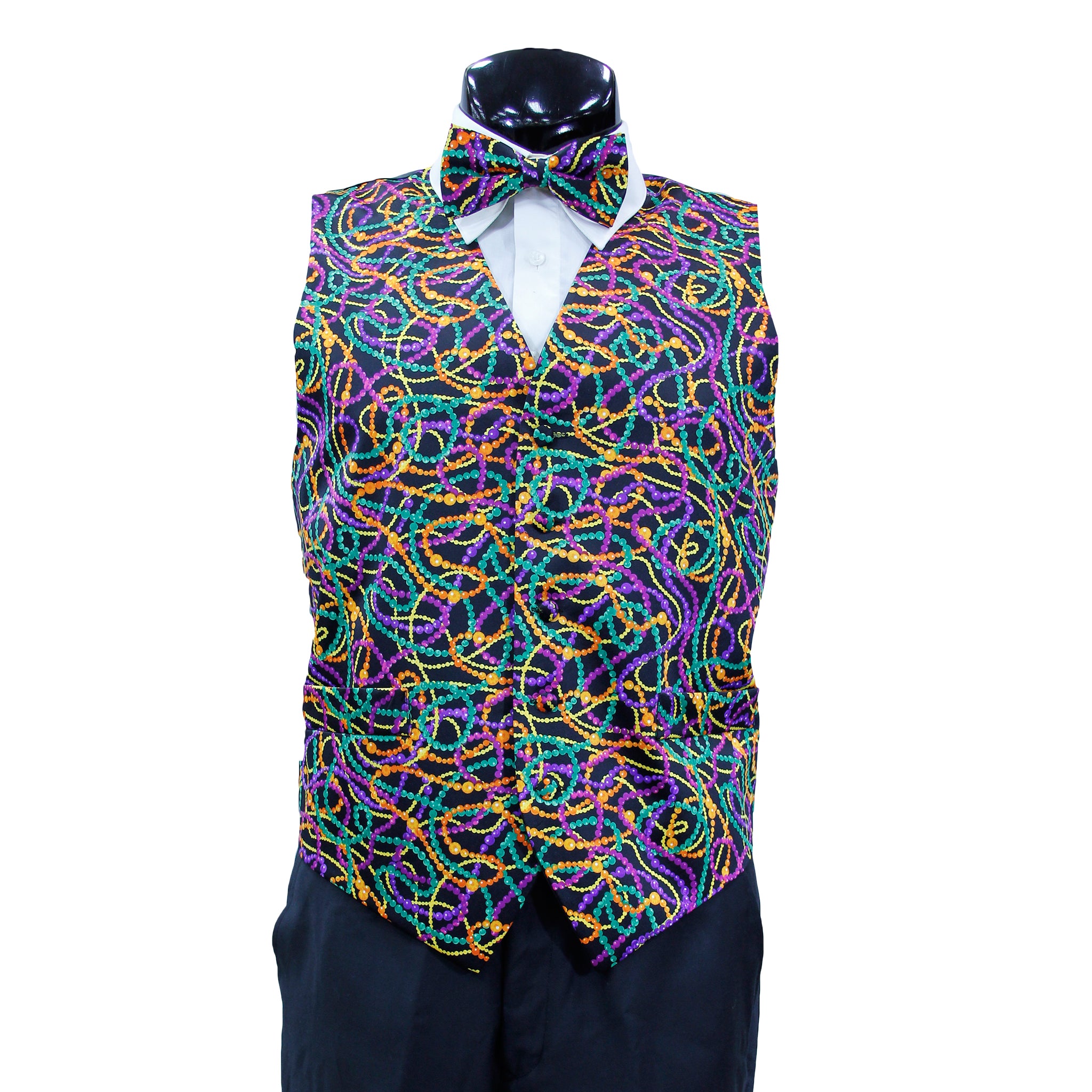 Mardi gras tuxedo deals vest and tie