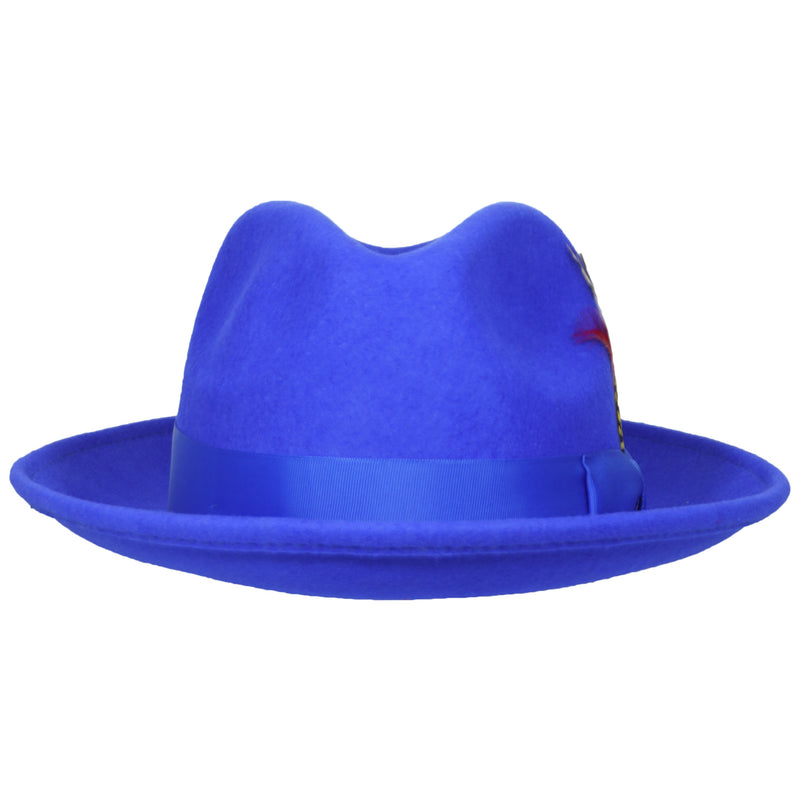 Royal Blue Felt Fedora