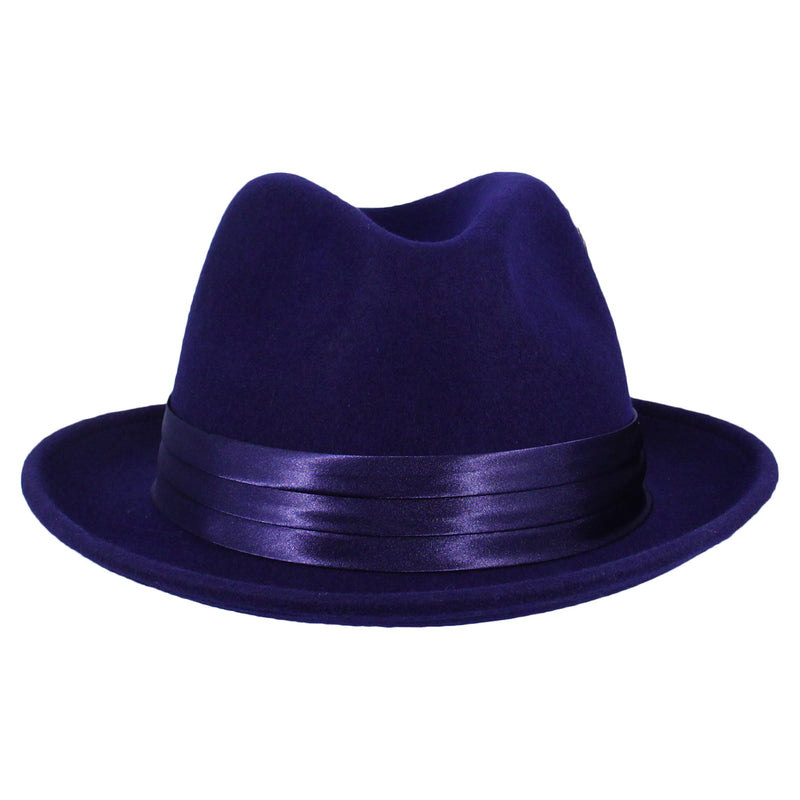 Navy Felt Fedora